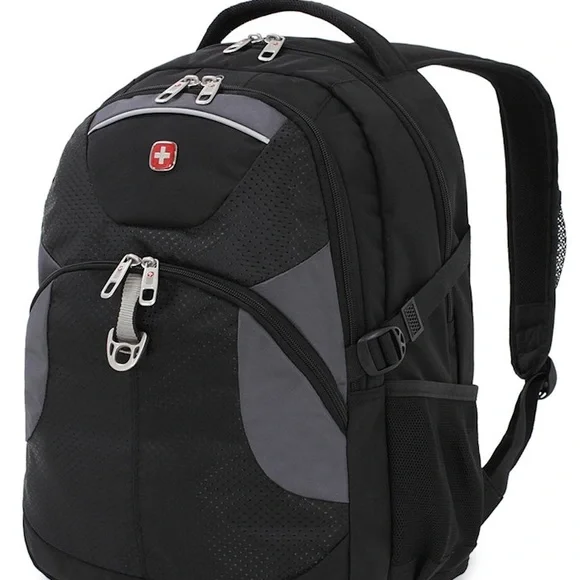 SwissGear Black and Gray Backpack with Durable Water-Resistant Design - Picture 1 of 7